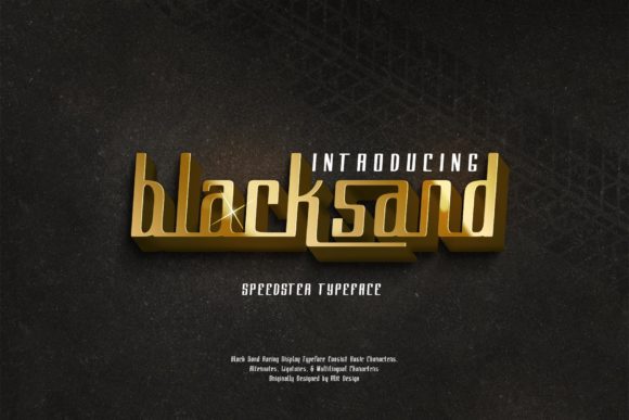 Black Sand: The Ultimate Display Font for High-Speed Racing Designs