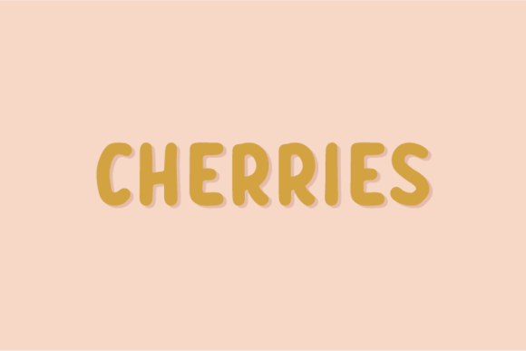 Cherries: A Natural Display Font for Bold Designs