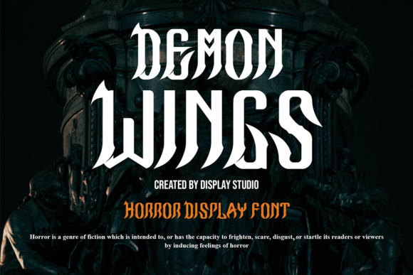 Demon Wings: The Ultimate Horror Display Font for Bold Projects