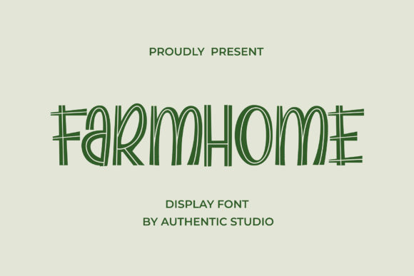Farmhome: A Fun and Friendly Display Font for Creative Projects