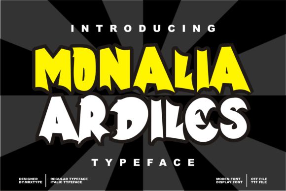 Monalia Ardiles: A Bold Display Font for Modern Creators