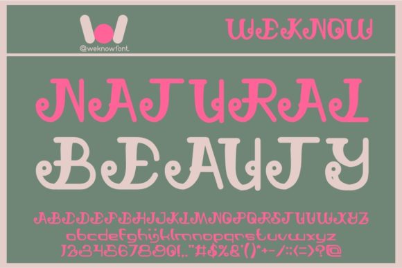 Natural Beauty: The Premium Display Font for Modern Branding