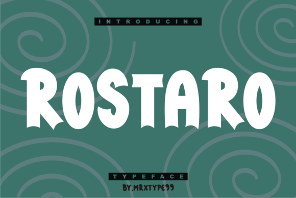 Rostaro: Thick-Lettered Cool Display Font