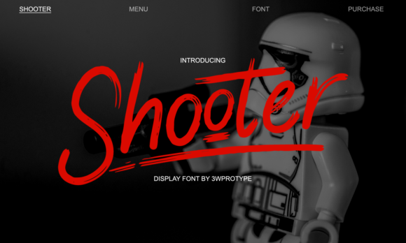 Shooter: The Brush-Style Display Font for Bold Branding