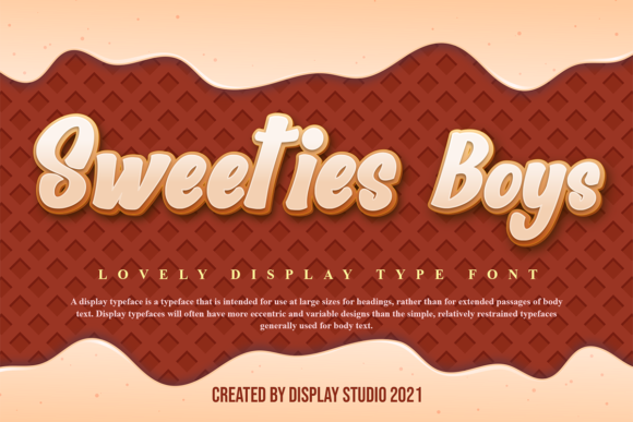 Sweeties Boys: The Playful Display Font That Elevates Your Creative Projects