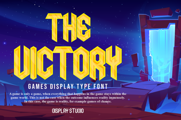 The Victory: A Bold Typeface for Real-World Impact