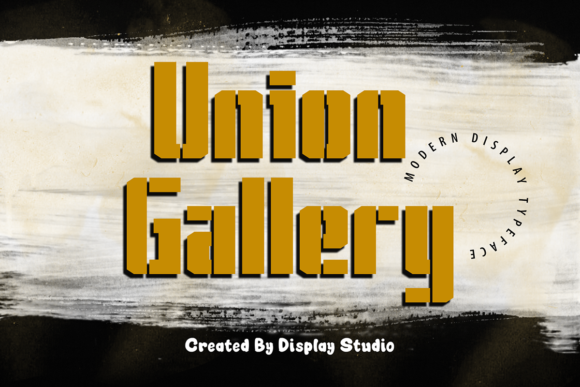 Union Gallery: A Futuristic Display Font for Modern Design