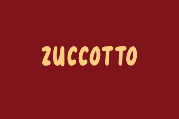 Zuccotto: A Unique Display Font for Bold Design